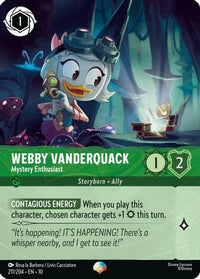 Webby Vanderquack - Mystery Enthusiast (Epic) (211/204) - Whispers in the Well Holofoil