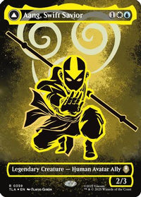 Aang, Swift Savior (Borderless) (Neon Ink Foil) (TLA-359) - Avatar: The Last Airbender Foil