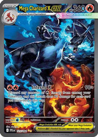 Mega Charizard X ex (125/094)  - ME02 Phantasmal Flames Holofoil