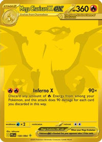Mega Charizard X ex (130/094)  - ME02 Phantasmal Flames Holofoil