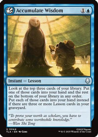 Accumulate Wisdom (TLA-044) - Avatar: The Last Airbender Foil