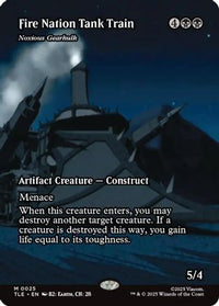 Fire Nation Tank Train - Noxious Gearhulk (Borderless) (TLE-025) - Avatar: The Last Airbender: Eternal-Legal