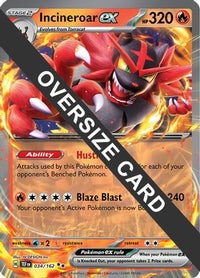 Incineroar ex (34/162)  - Jumbo Cards Holofoil