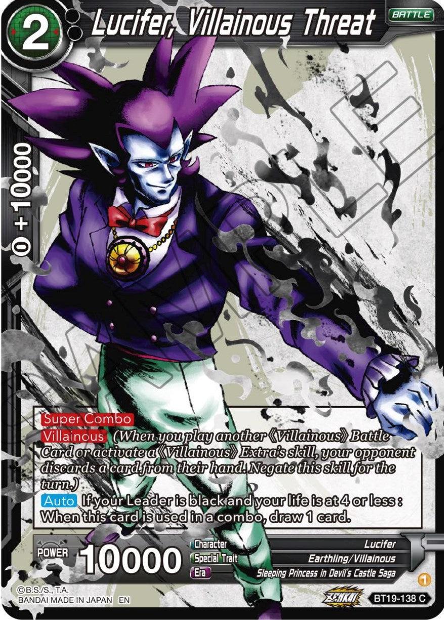 Lucifer, Villainous Threat (BT19-138) [Fighter's Ambition] - POKÉ JEUX