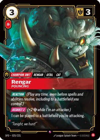 Rengar - Pouncing (025/221) - Spiritforged Foil