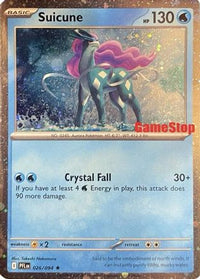 Suicune (Cosmos Holo) (Gamestop Exclusive) (26) - Miscellaneous Cards & Products Holofoil