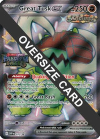 Great Tusk ex (Paldean Fates Stamped) (72) - Jumbo Cards Holofoil