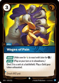 Wages of Pain (070/221) - Spiritforged Foil