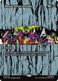 Heroic Intervention (0078) (Borderless) (MAR-078) - Marvel Universe Eternal-Legal