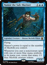 Namor the Sub-Mariner (MSH-069) - Marvel Super Heroes Foil