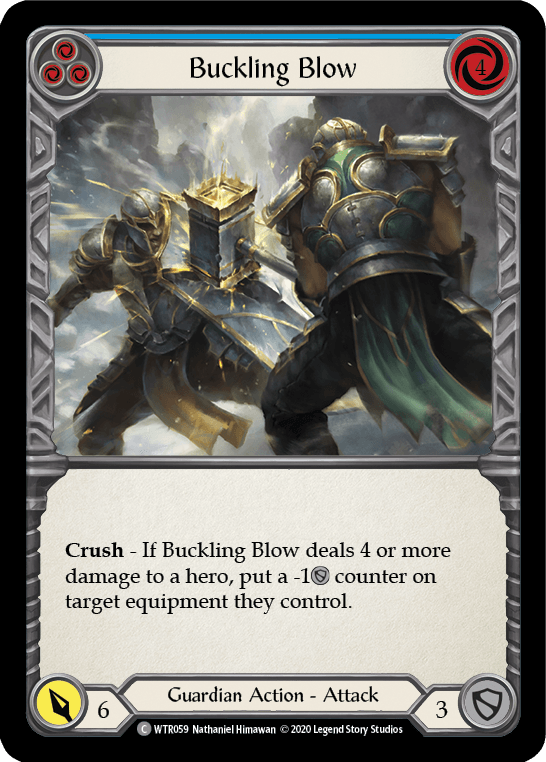 Buckling Blow (Blue) [U-WTR059] (Welcome to Rathe Unlimited) Unlimited Rainbow Foil - POKÉ JEUX