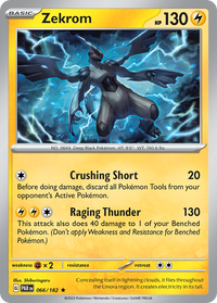 Zekrom (Paradox Rift Stamped) (66) - Miscellaneous Cards & Products Holofoil