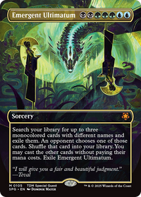 Emergent Ultimatum (Borderless) (SPG-105) - Special Guests Foil