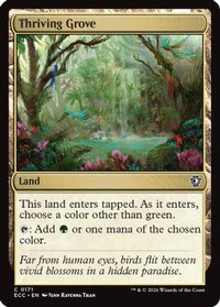 Thriving Grove (ECC-171) - Commander: Lorwyn Eclipsed