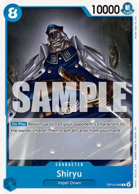 Shiryu (OP14-048) - The Azure Sea's Seven