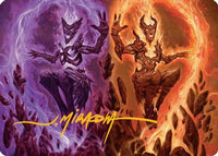 Fire Covenant Art Card (Gold-Stamped Signature) (ASECL-052) - Art Series: Lorwyn Eclipsed