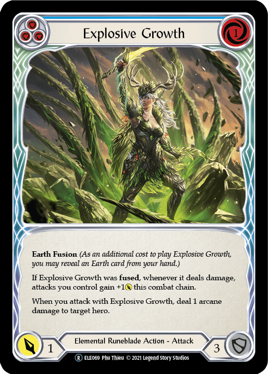 Explosive Growth (Blue) [U-ELE069] (Tales of Aria Unlimited) Unlimited Normal - POKÉ JEUX
