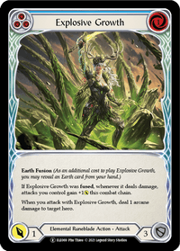 Explosive Growth (Blue) [U-ELE069] (Tales of Aria Unlimited) Unlimited Rainbow Foil - POKÉ JEUX