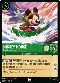 Mickey Mouse - Snowboard Ace (91/204) - Winterspell