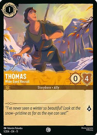 Thomas - Wide-Eyed Recruit (1/204) - Winterspell Cold Foil
