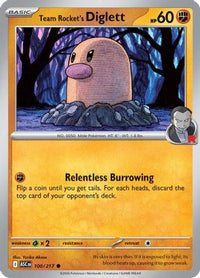 Team Rocket's Diglett (100) - ME Ascended Heroes Reverse Holofoil