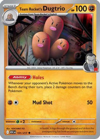Team Rocket's Dugtrio (101/217)  - ME Ascended Heroes