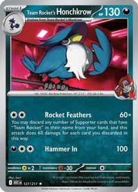 Team Rocket's Honchkrow (127) - ME Ascended Heroes Holofoil