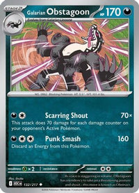 Galarian Obstagoon (132/217)  - ME Ascended Heroes