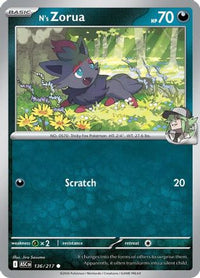 N's Zorua (136/null) - ME Ascended Heroes Reverse Holofoil