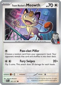 Team Rocket's Meowth (161) - ME Ascended Heroes Reverse Holofoil