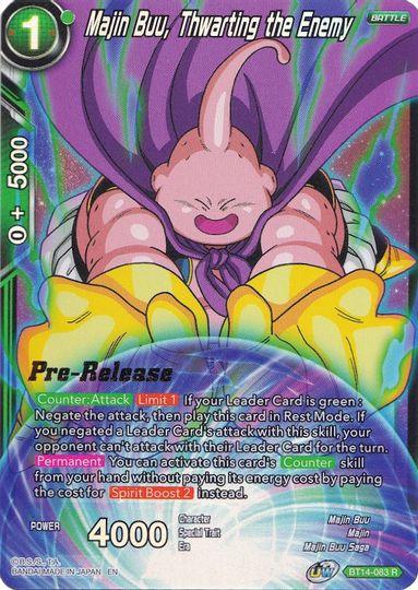 Majin Buu, Thwarting the Enemy (BT14-083) [Cross Spirits Prerelease Promos] - POKÉ JEUX