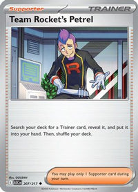 Team Rocket's Petrel (207) - ME Ascended Heroes Reverse Holofoil