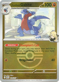 Cynthia's Gabite (Poke Ball) (110) - ME Ascended Heroes Reverse Holofoil