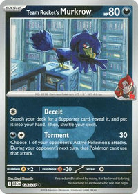 Team Rocket's Murkrow (Team Rocket) (126) - ME Ascended Heroes Reverse Holofoil