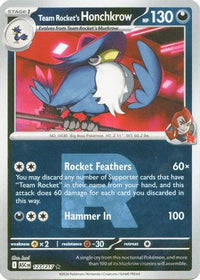 Team Rocket's Honchkrow (Team Rocket) (127) - ME Ascended Heroes Reverse Holofoil