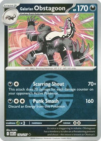 Galarian Obstagoon (Dusk Ball) (132/217)  - ME Ascended Heroes Reverse Holofoil