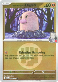 Team Rocket's Diglett (Energy Symbol Pattern) (100) - ME Ascended Heroes Reverse Holofoil
