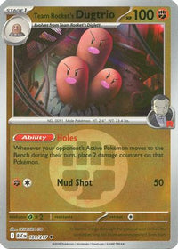 Team Rocket's Dugtrio (Energy Symbol Pattern) (101/217)  - ME Ascended Heroes Reverse Holofoil