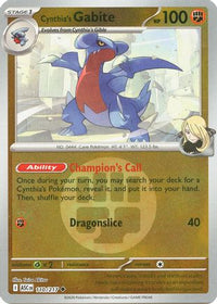 Cynthia's Gabite (Energy Symbol Pattern) (110) - ME Ascended Heroes Reverse Holofoil