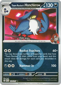 Team Rocket's Honchkrow (Energy Symbol Pattern) (127) - ME Ascended Heroes Reverse Holofoil