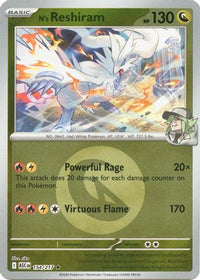 N's Reshiram (Energy Symbol Pattern) (154) - ME Ascended Heroes Reverse Holofoil