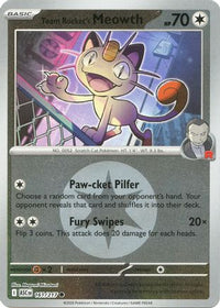 Team Rocket's Meowth (Energy Symbol Pattern) (161) - ME Ascended Heroes Reverse Holofoil