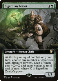 Sigardian Zealot (Extended Art) [Innistrad: Midnight Hunt Commander]