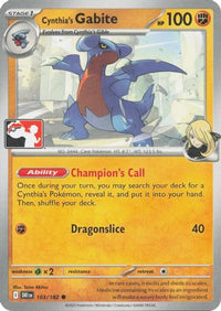 Cynthia's Gabite (103) - Prize Pack Series Cards