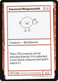 Seasoned Weaponsmith (2021 Edition) [Mystery Booster Playtest Cards]