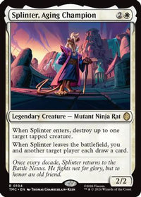 Splinter, Aging Champion (TMC-104) - Commander: Teenage Mutant Ninja Turtles Foil