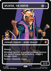 Splinter, the Mentor (0089) (Borderless) (TMC-089) - Commander: Teenage Mutant Ninja Turtles Foil