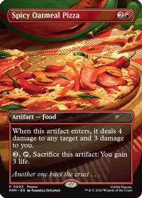 Spicy Oatmeal Pizza (Borderless) (UMP-003) - Unique and Miscellaneous Promos Foil