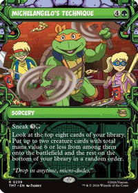 Michelangelo's Technique (Showcase) (TMT-239) - Teenage Mutant Ninja Turtles Foil