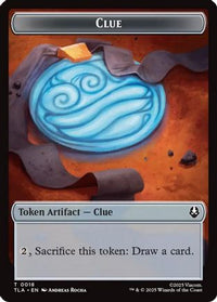 Clue (0018) // Food (0021) Double-Sided Tokens (TLA-18 // 21) - Avatar: The Last Airbender
